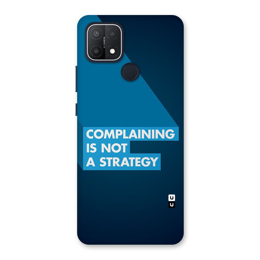 Not A Strategy Back Case for Oppo A15