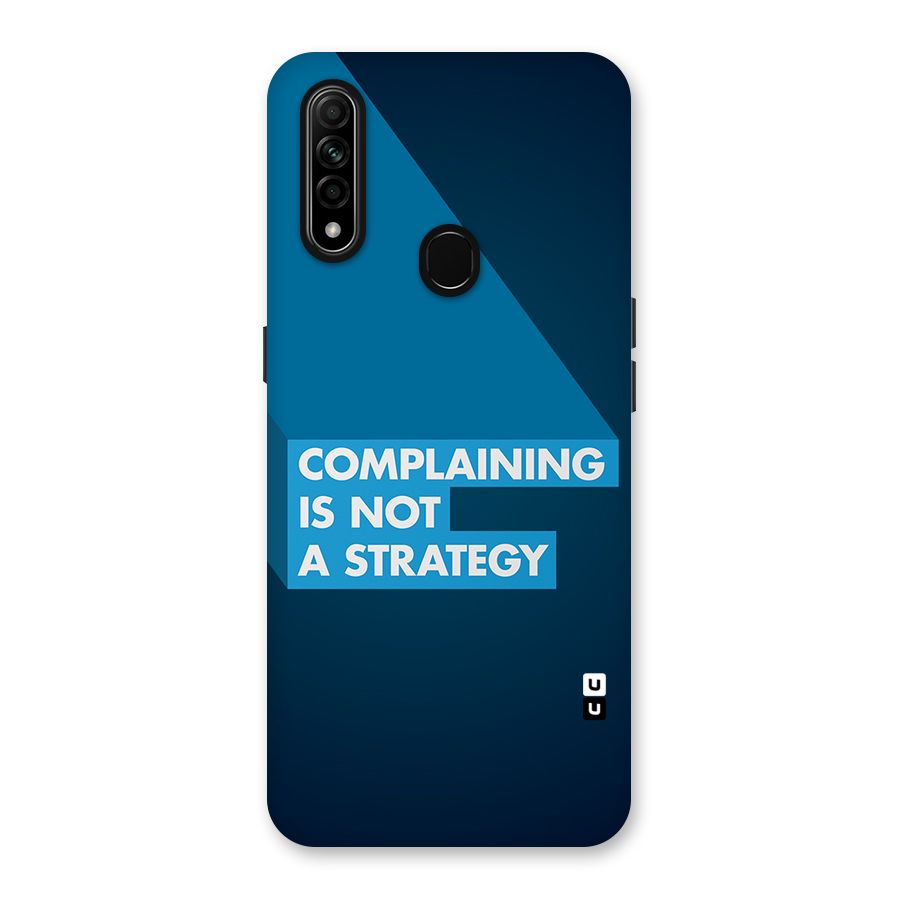 Not A Strategy Back Case for Oppo A31