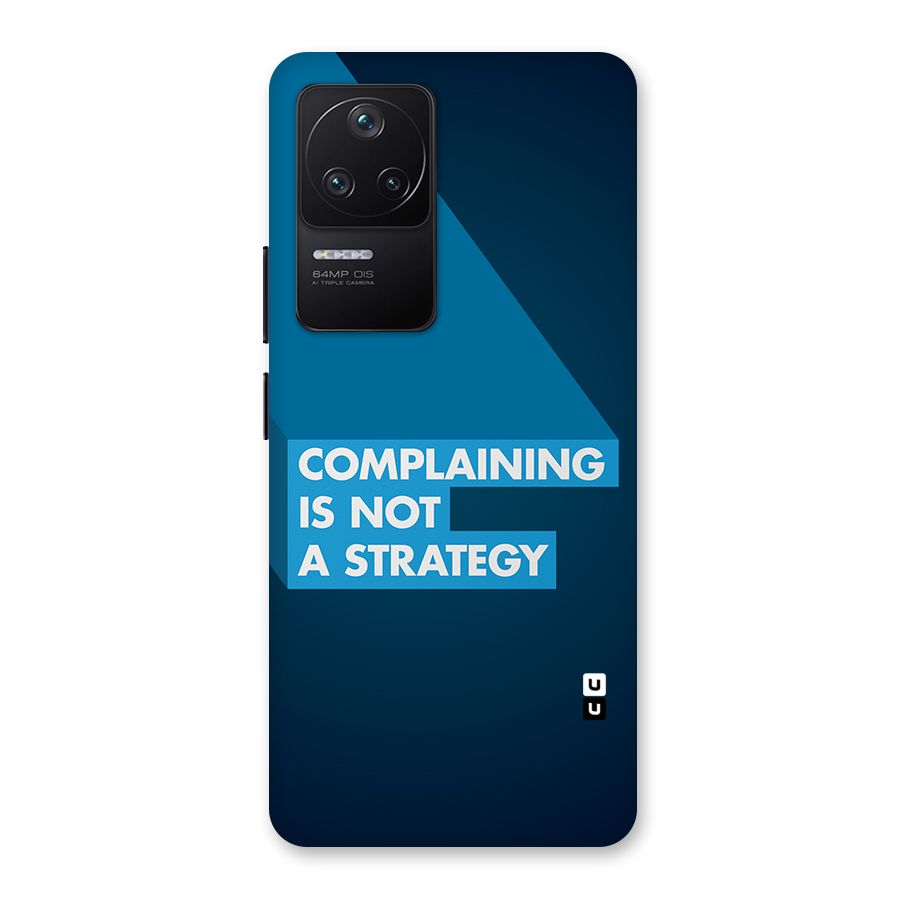 Not A Strategy Back Case for Poco F4 5G