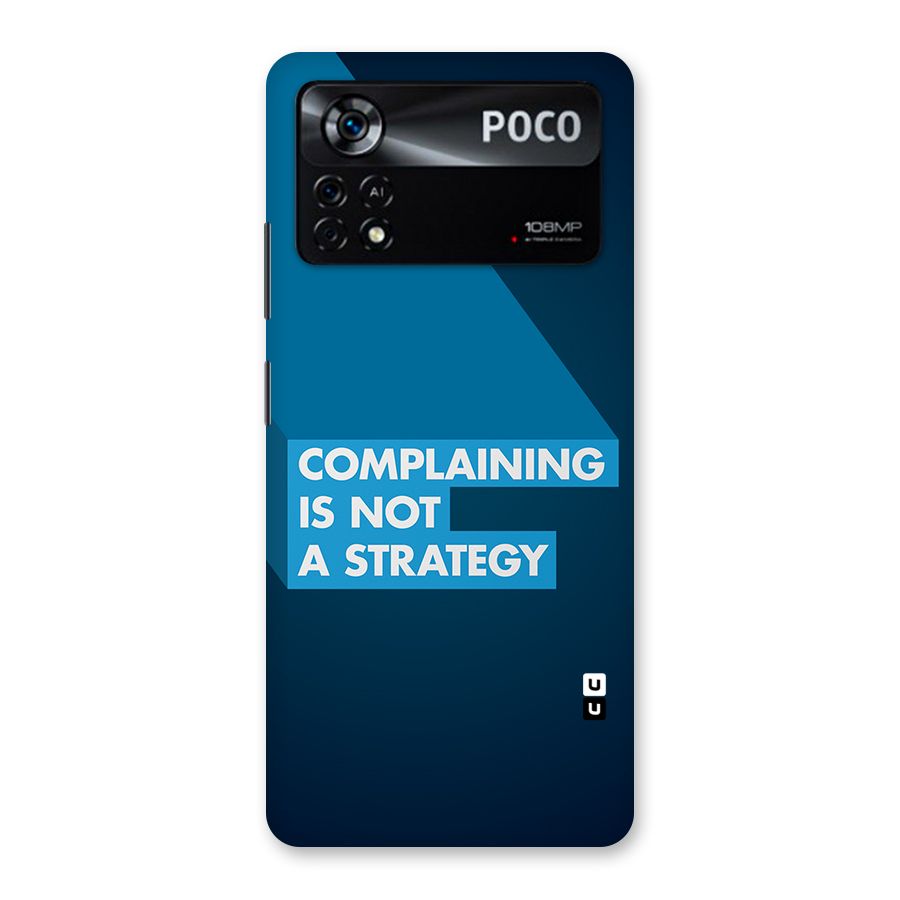 Not A Strategy Back Case for Poco X4 Pro 5G