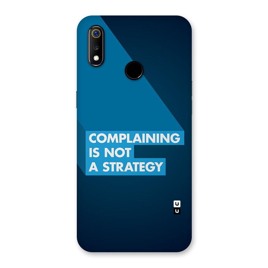 Not A Strategy Back Case for Realme 3