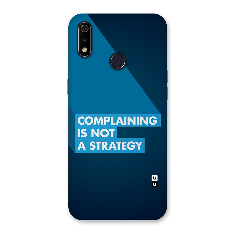 Not A Strategy Back Case for Realme 3i