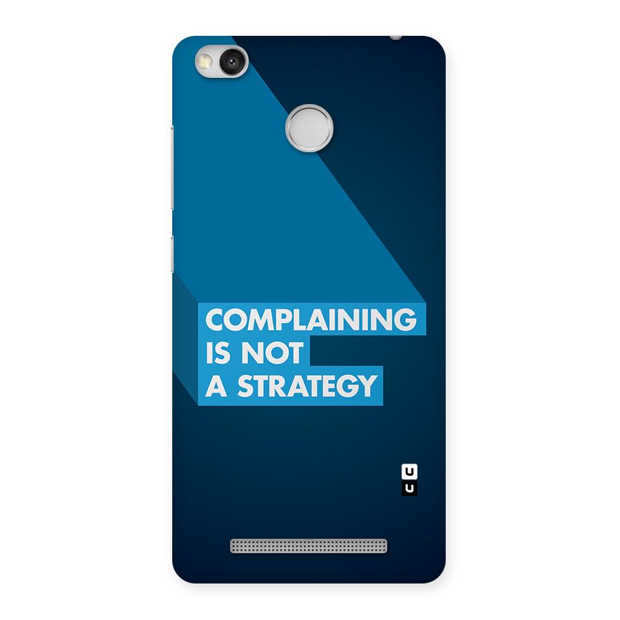 Not A Strategy Back Case for Redmi 3S Prime