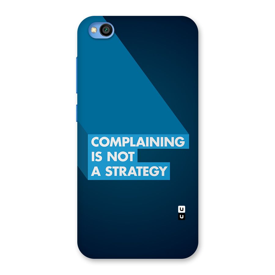 Not A Strategy Back Case for Redmi Go