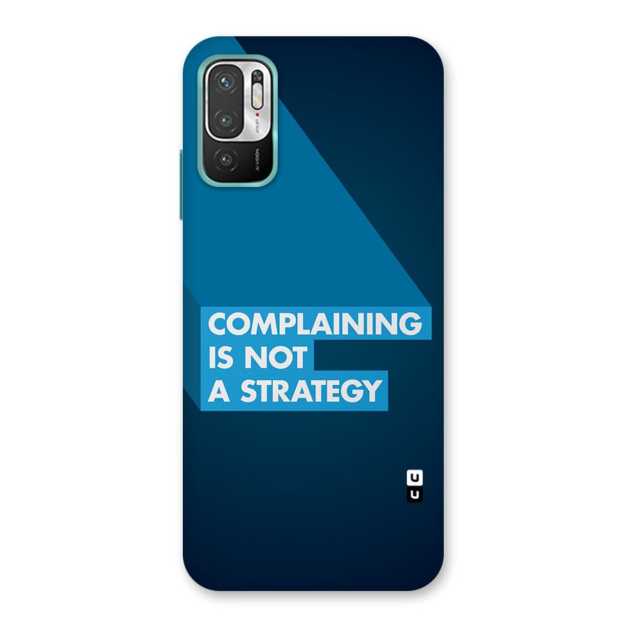 Not A Strategy Back Case for Redmi Note 10T 5G