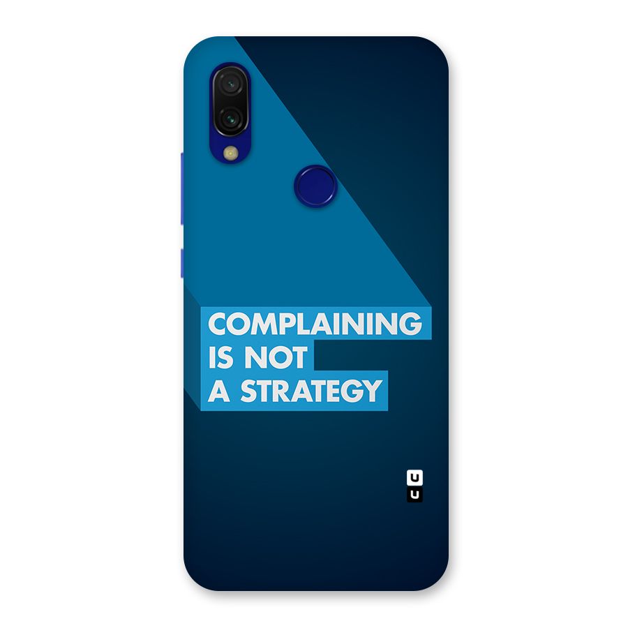 Not A Strategy Back Case for Redmi Y3