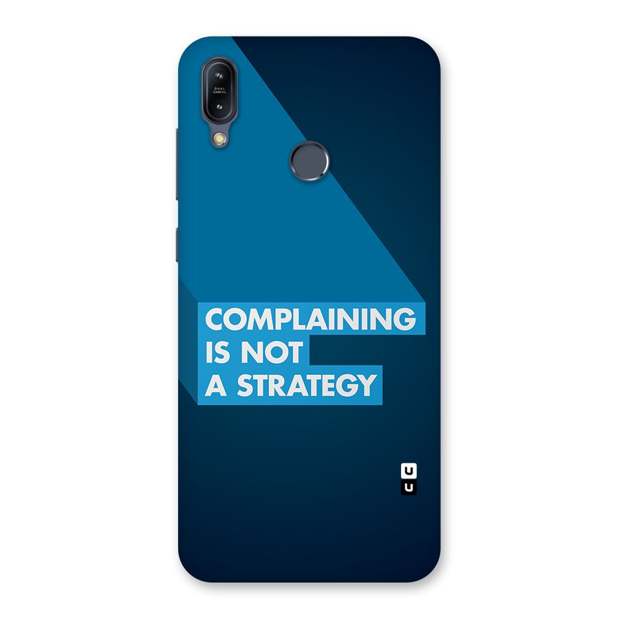 Not A Strategy Back Case for Zenfone Max M2