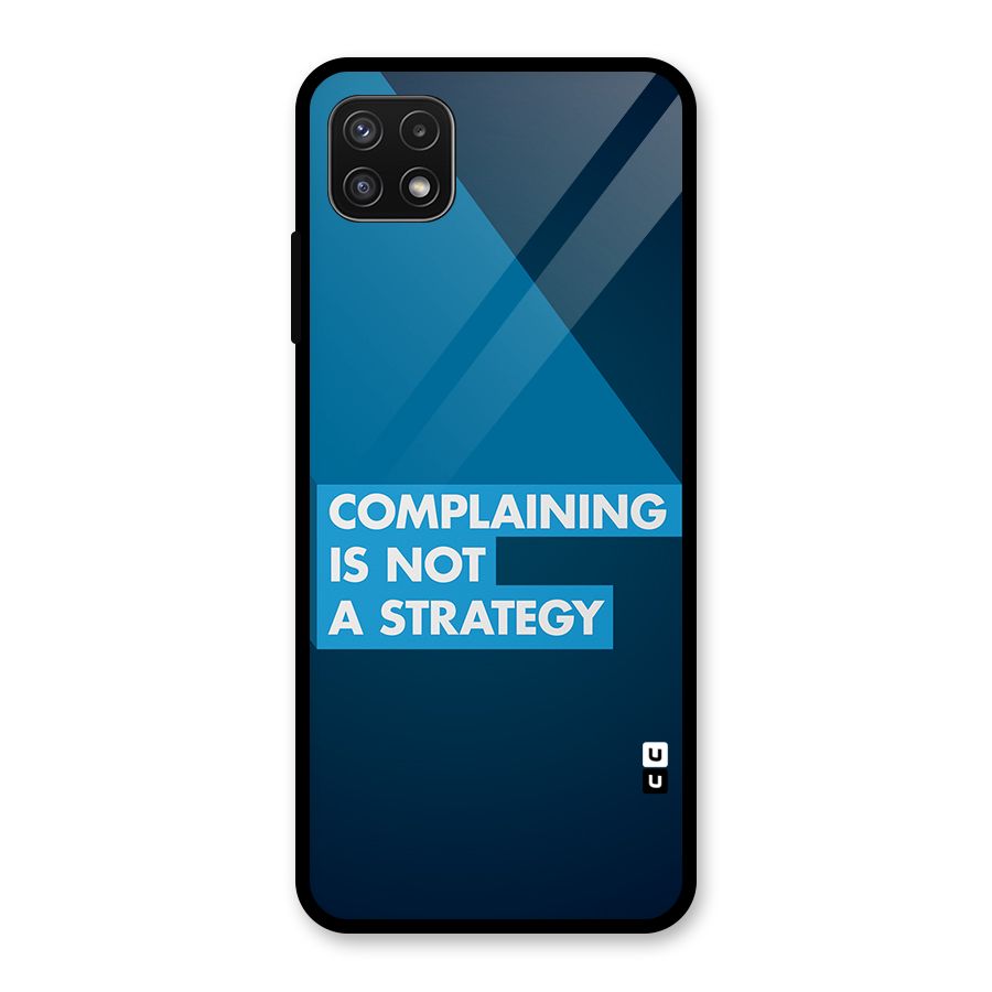Not A Strategy Glass Back Case for Galaxy A22 5G