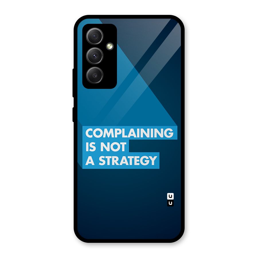 Not A Strategy Glass Back Case for Galaxy A34