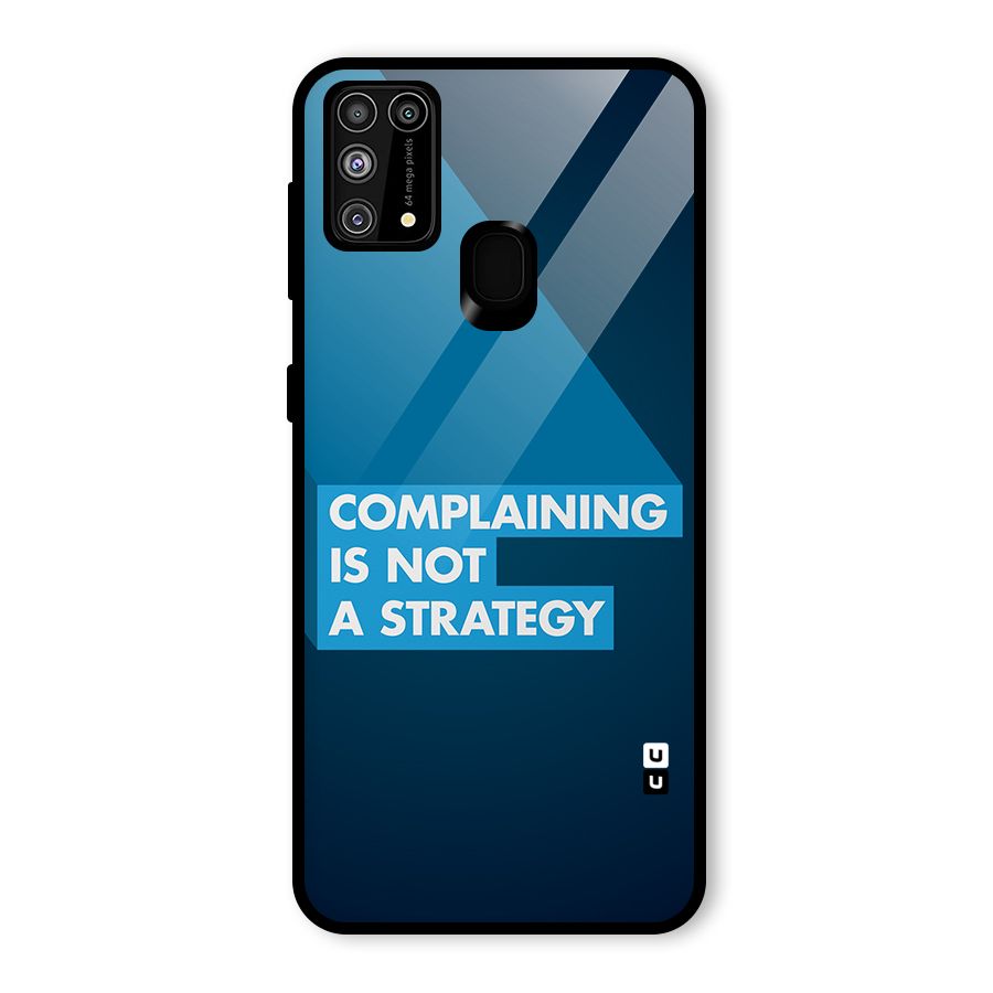 Not A Strategy Glass Back Case for Galaxy F41
