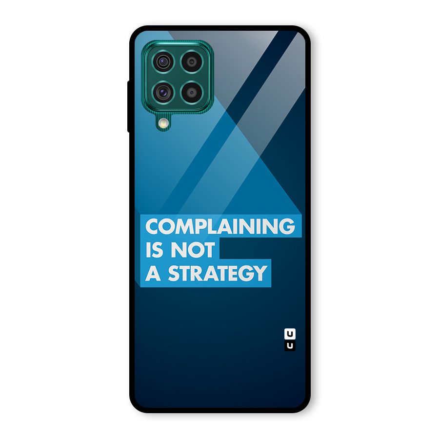 Not A Strategy Glass Back Case for Galaxy F62