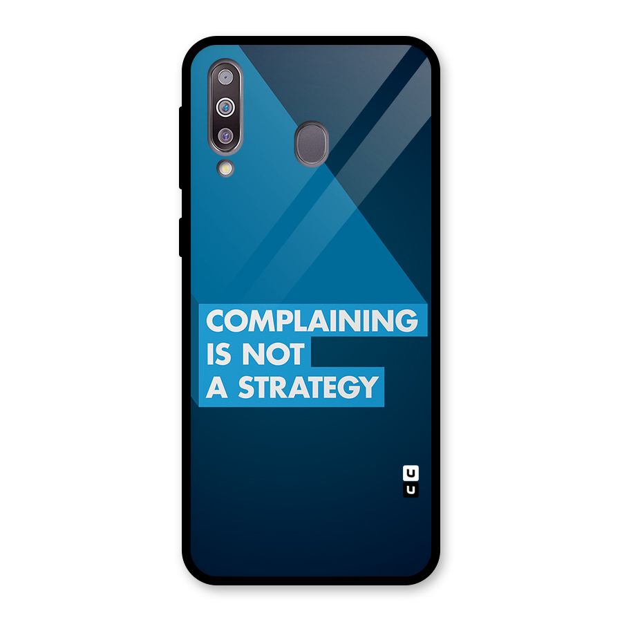 Not A Strategy Glass Back Case for Galaxy M30
