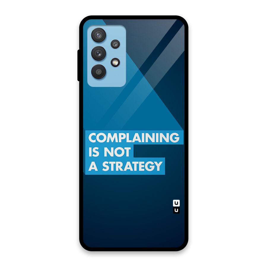 Not A Strategy Glass Back Case for Galaxy M32 5G