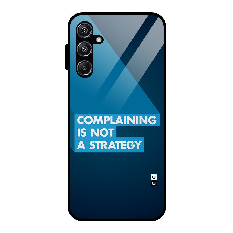 Not A Strategy Glass Back Case for Galaxy M34 5G