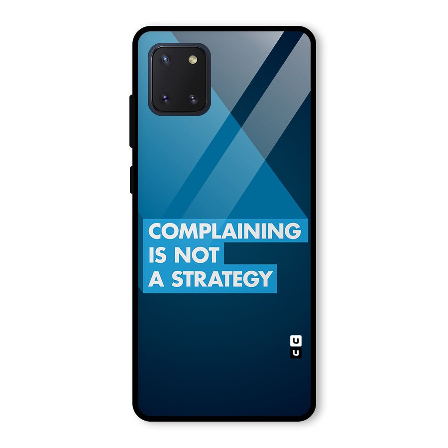 Not A Strategy Glass Back Case for Galaxy Note 10 Lite