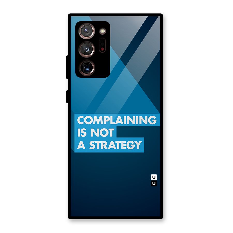 Not A Strategy Glass Back Case for Galaxy Note 20 Ultra