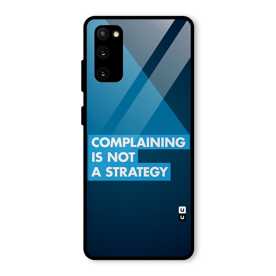Not A Strategy Glass Back Case for Galaxy S20 FE