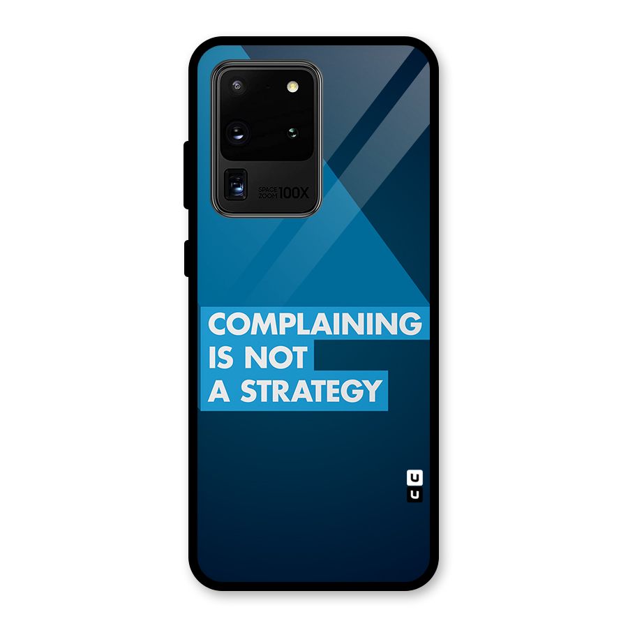 Not A Strategy Glass Back Case for Galaxy S20 Ultra