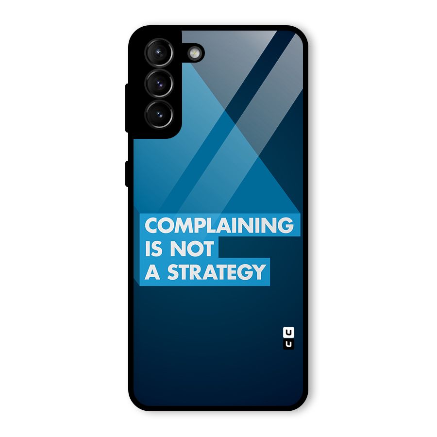 Not A Strategy Glass Back Case for Galaxy S21 Plus