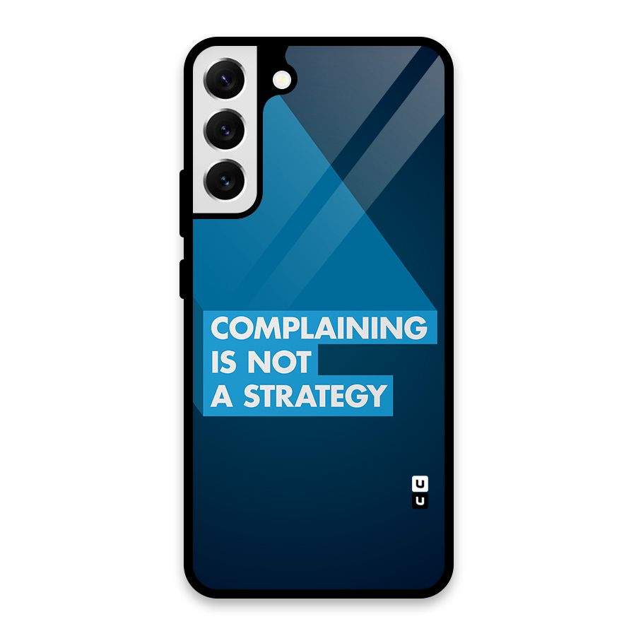 Not A Strategy Glass Back Case for Galaxy S22 Plus 5G