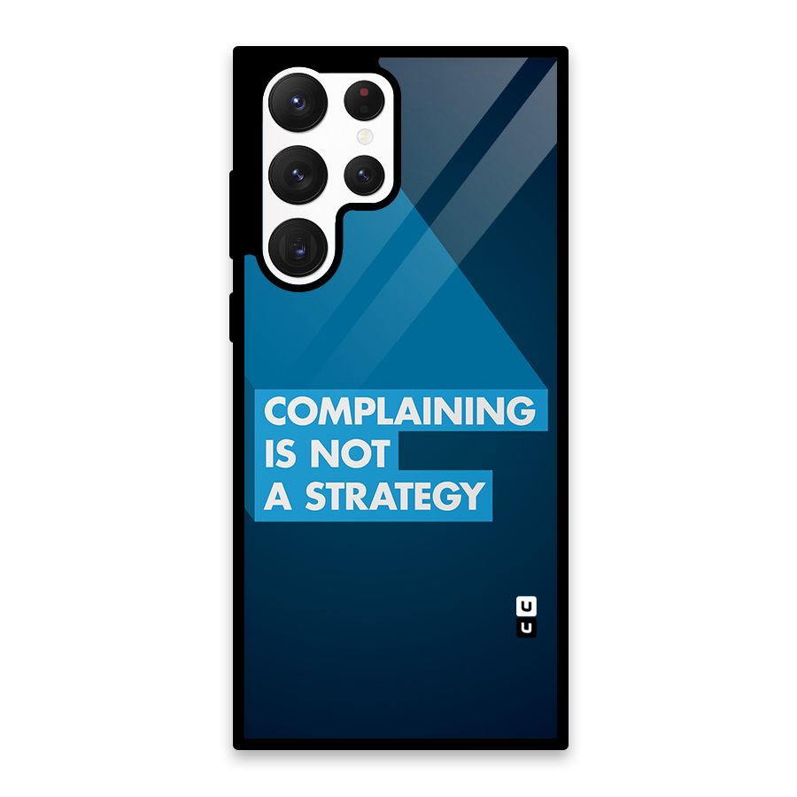 Not A Strategy Glass Back Case for Galaxy S22 Ultra 5G