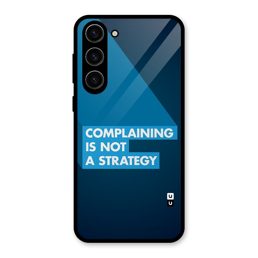 Not A Strategy Glass Back Case for Galaxy S23 Plus