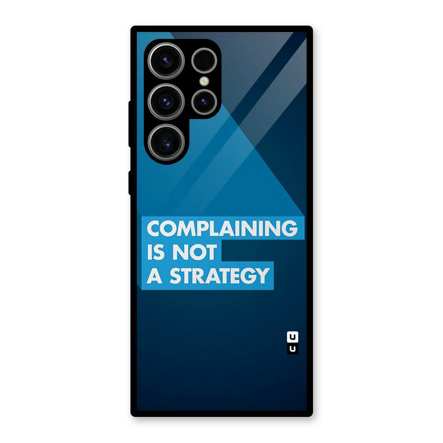 Not A Strategy Glass Back Case for Galaxy S23 Ultra