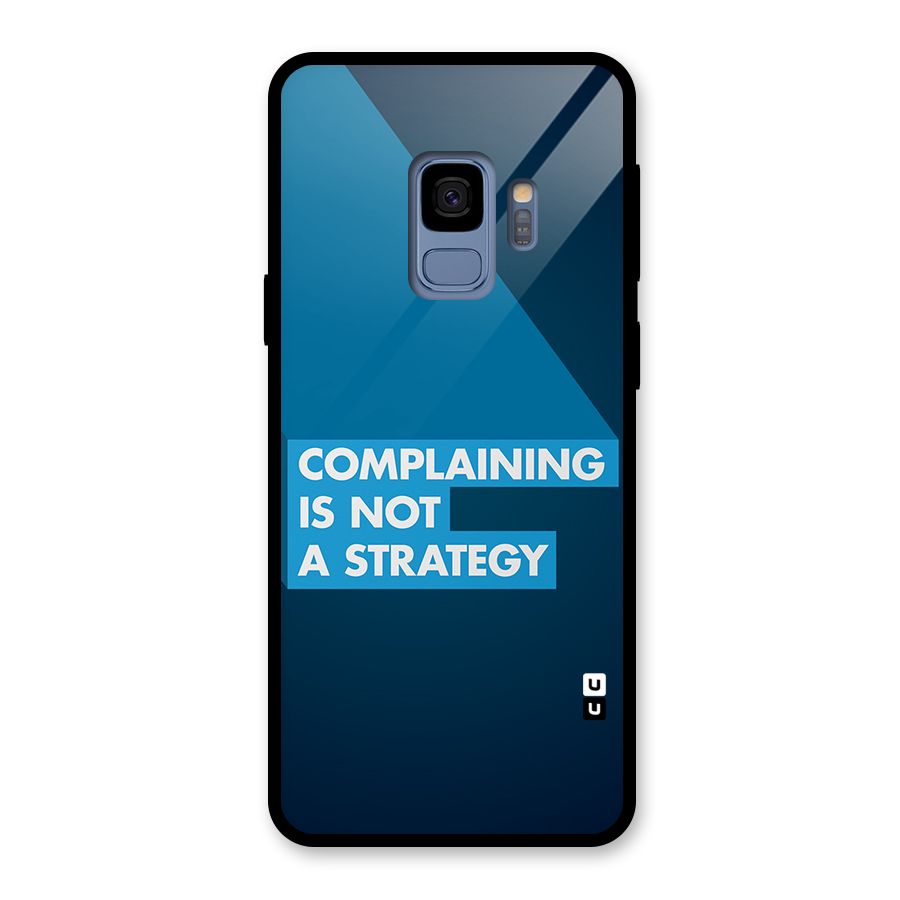Not A Strategy Glass Back Case for Galaxy S9