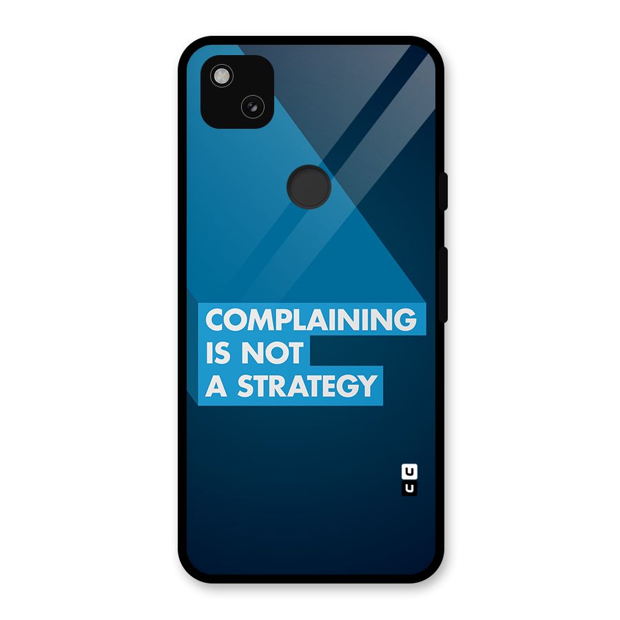 Not A Strategy Glass Back Case for Google Pixel 4a