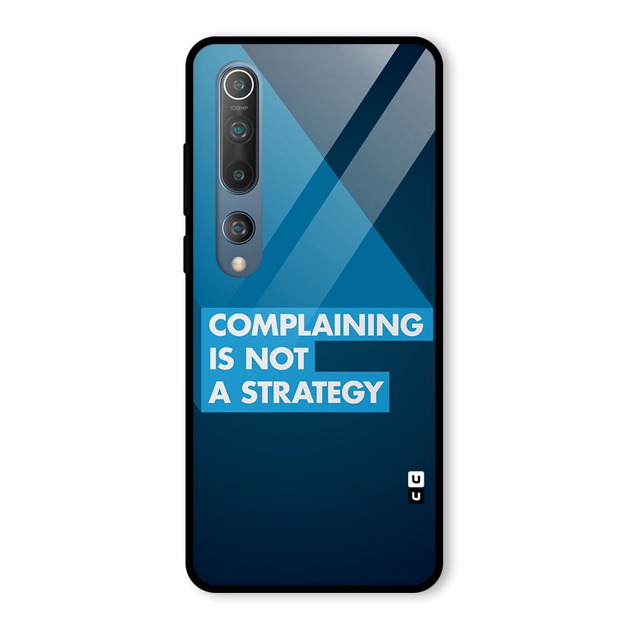 Not A Strategy Glass Back Case for Mi 10
