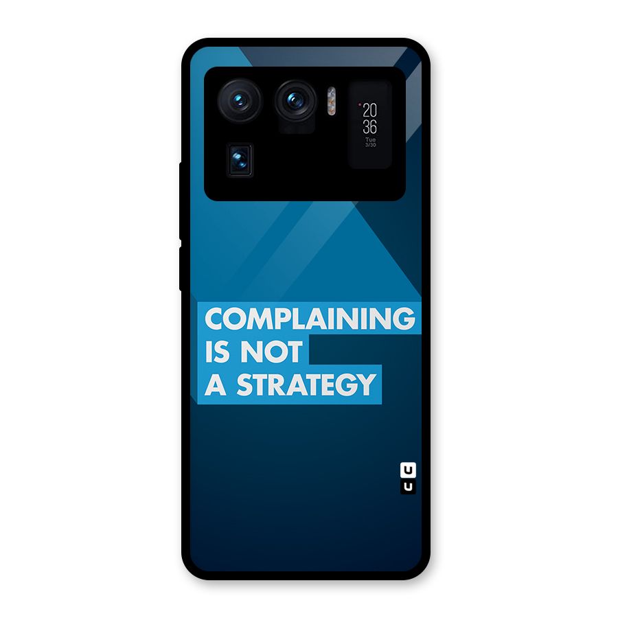 Not A Strategy Glass Back Case for Mi 11 Ultra