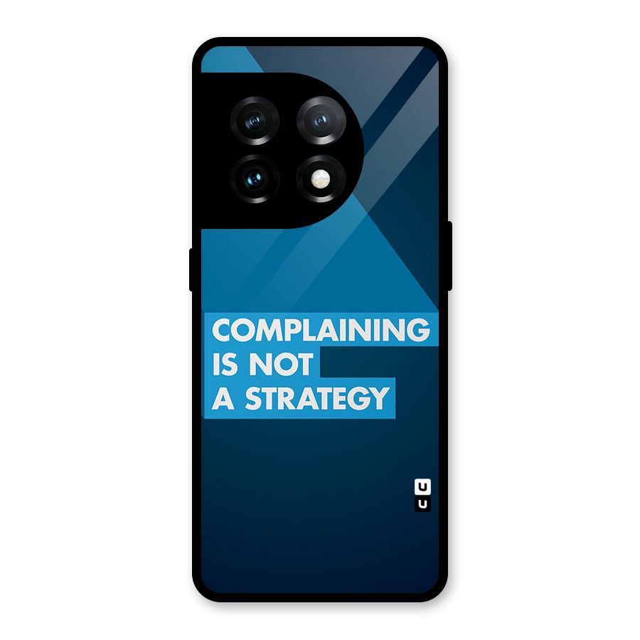 Not A Strategy Glass Back Case for OnePlus 11