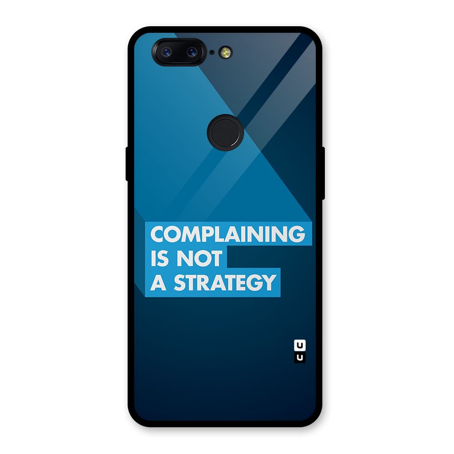 Not A Strategy Glass Back Case for OnePlus 5T