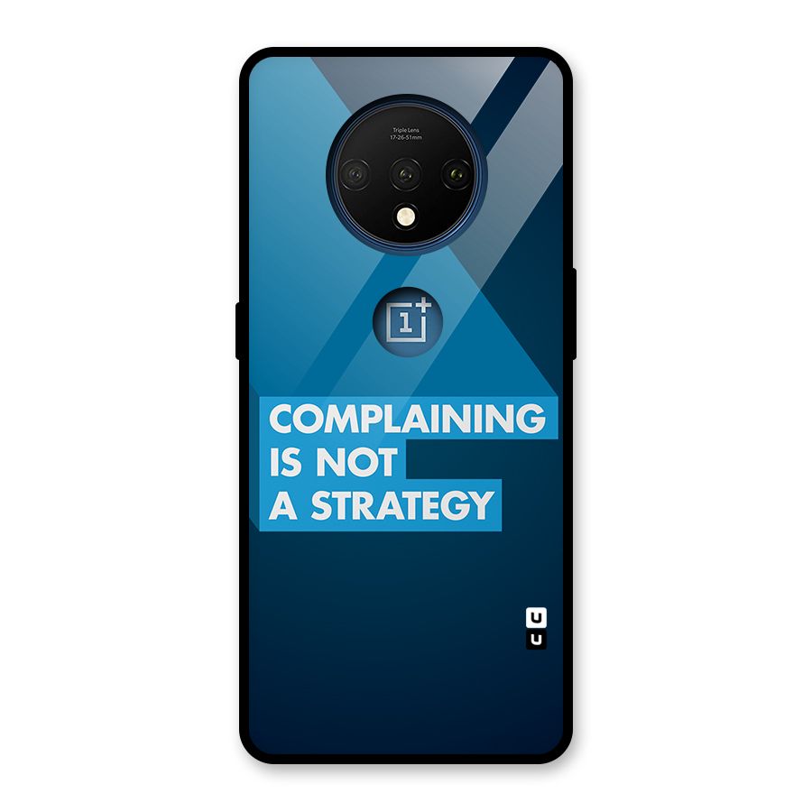 Not A Strategy Glass Back Case for OnePlus 7T