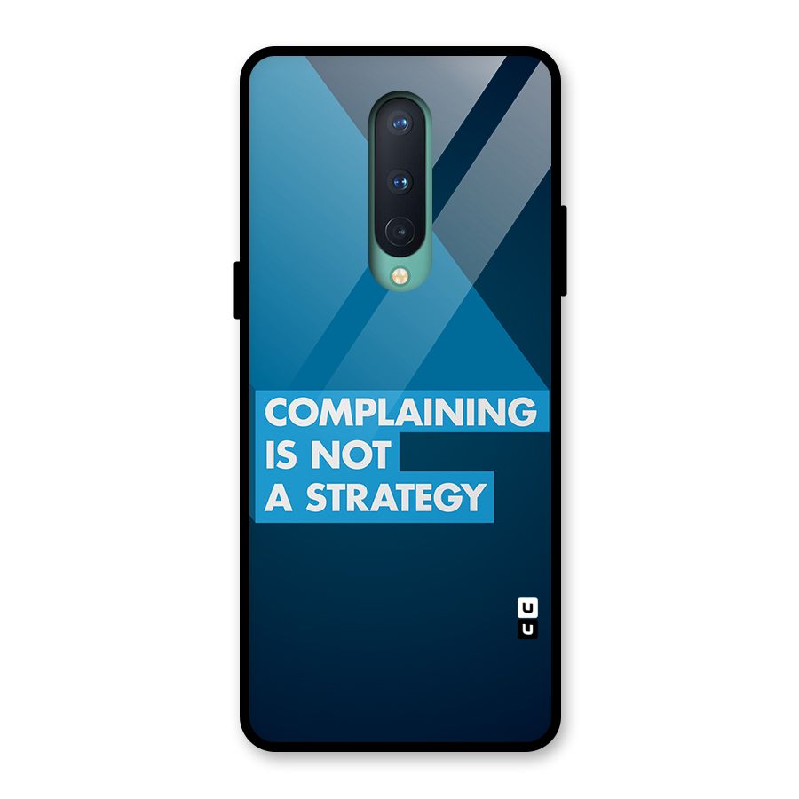 Not A Strategy Glass Back Case for OnePlus 8