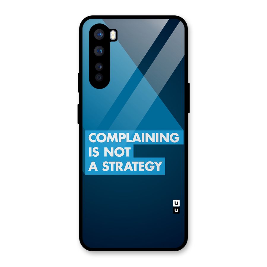 Not A Strategy Glass Back Case for OnePlus Nord