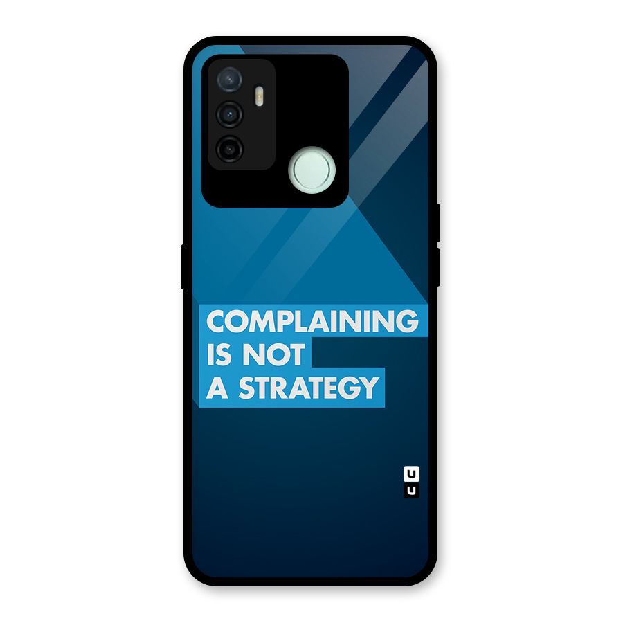 Not A Strategy Glass Back Case for Oppo A53