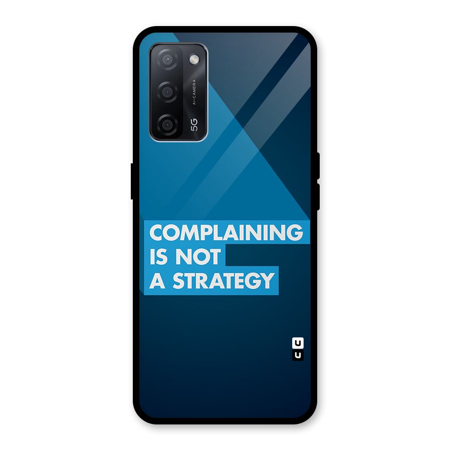 Not A Strategy Glass Back Case for Oppo A53s 5G