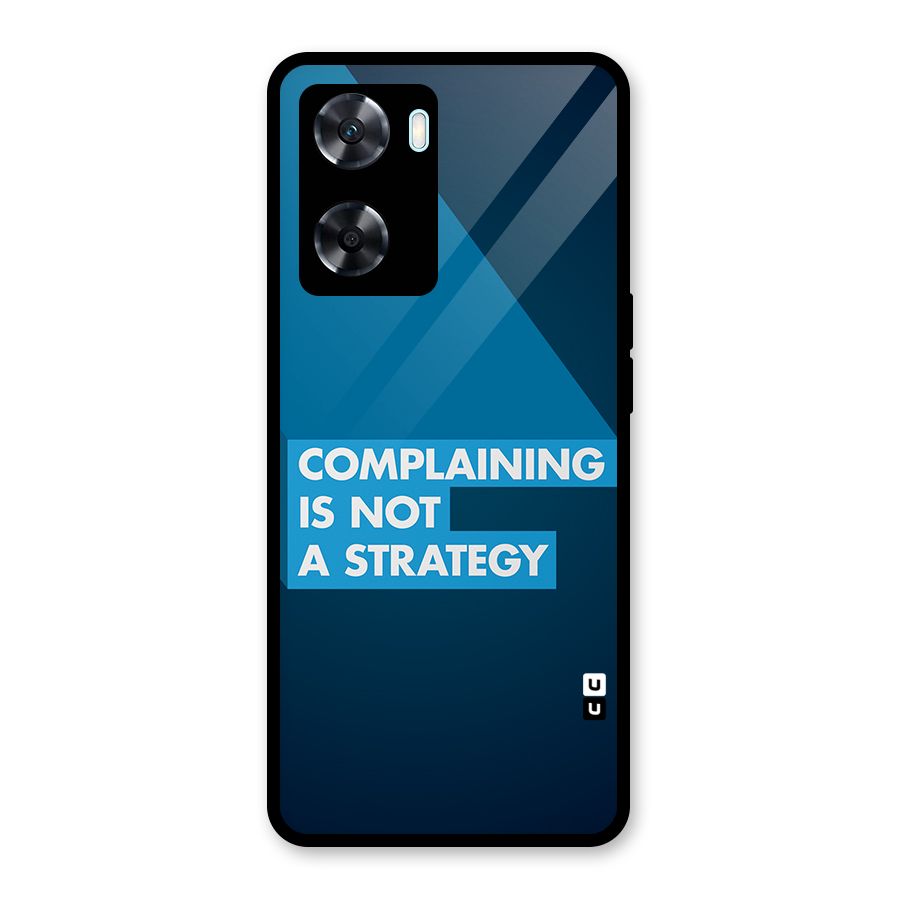 Not A Strategy Glass Back Case for Oppo A77s