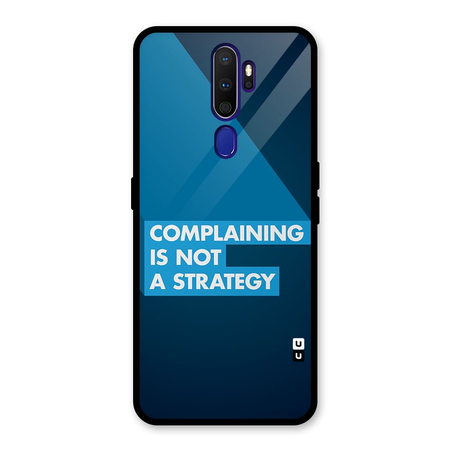 Not A Strategy Glass Back Case for Oppo A9 (2020)