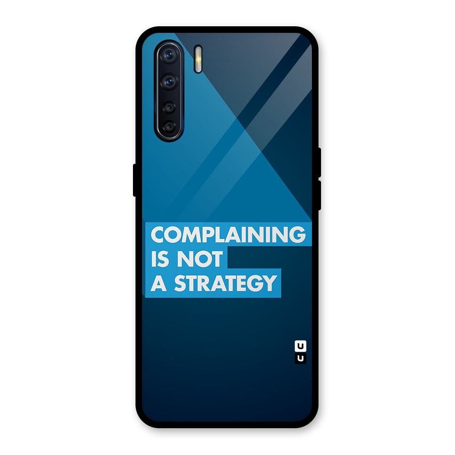 Not A Strategy Glass Back Case for Oppo F15
