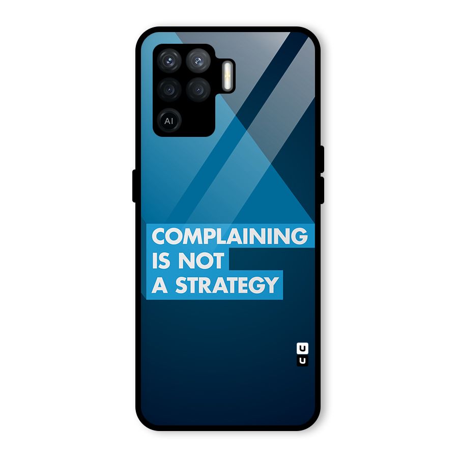 Not A Strategy Glass Back Case for Oppo F19 Pro