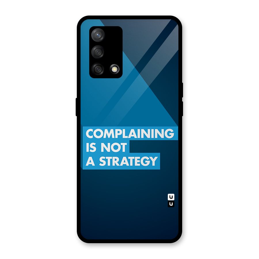Not A Strategy Glass Back Case for Oppo F19s