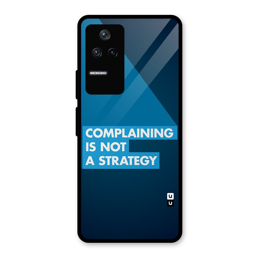 Not A Strategy Glass Back Case for Poco F4 5G