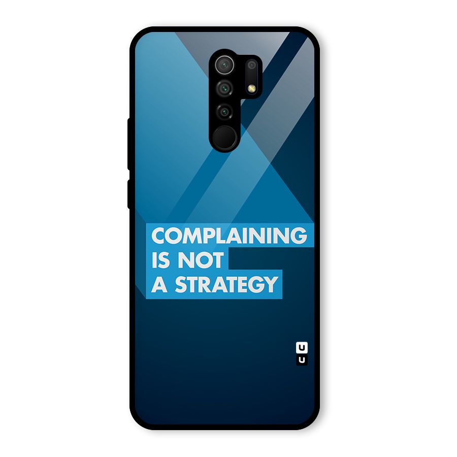 Not A Strategy Glass Back Case for Poco M2