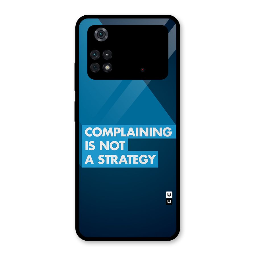 Not A Strategy Glass Back Case for Poco M4 Pro 4G