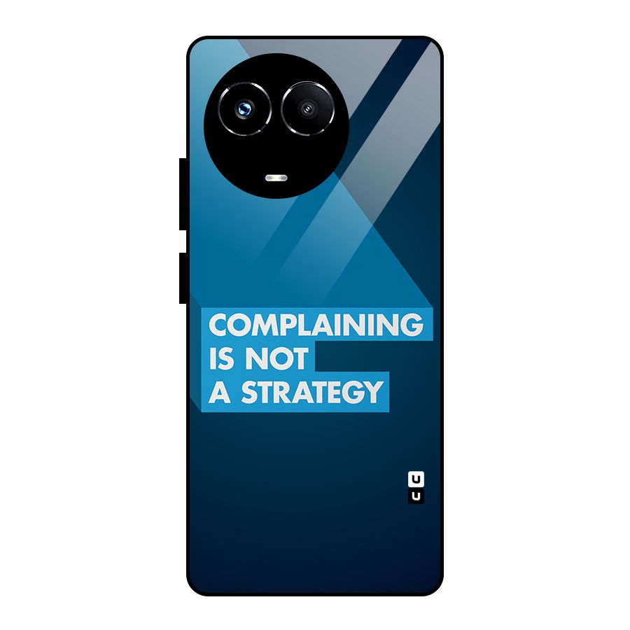 Not A Strategy Glass Back Case for Realme 11X