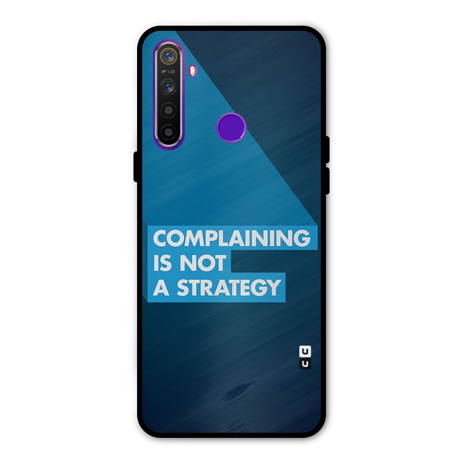 Not A Strategy Glass Back Case for Realme 5s