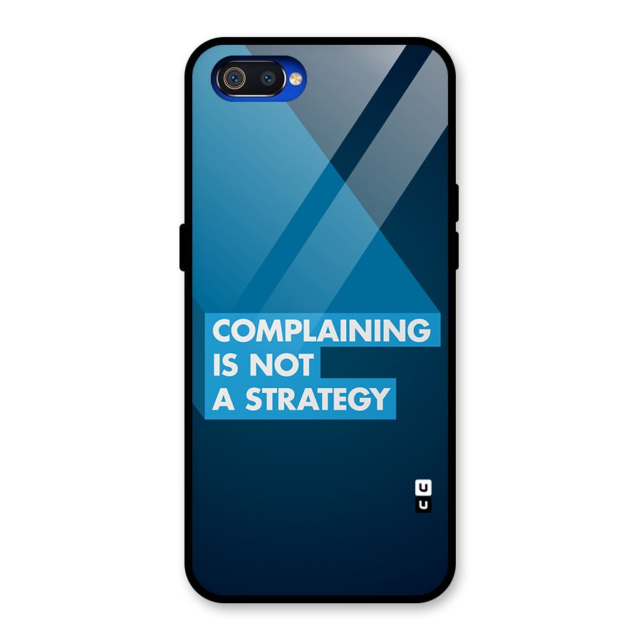 Not A Strategy Glass Back Case for Realme C2