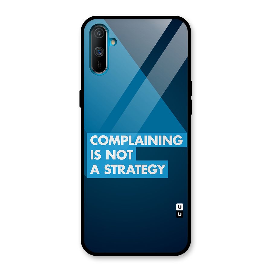 Not A Strategy Glass Back Case for Realme C3